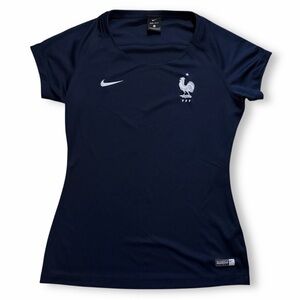 Nike Sample France National Team Football Soccer Jersey 2018 Dri-Fit Navy Sz S